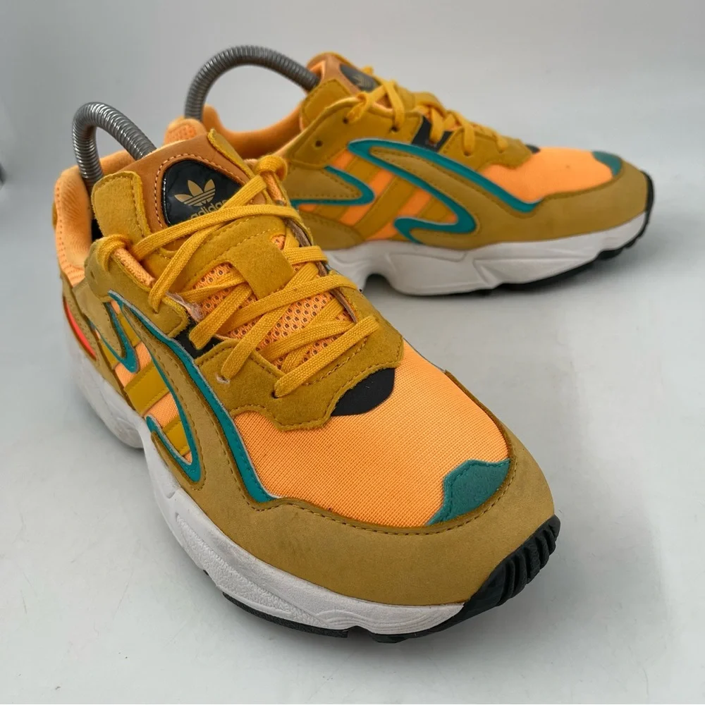 Adidas Unisex Kids Yung 96 Chasm- SZ 5 Youth -Yellow Shoes Sneakers